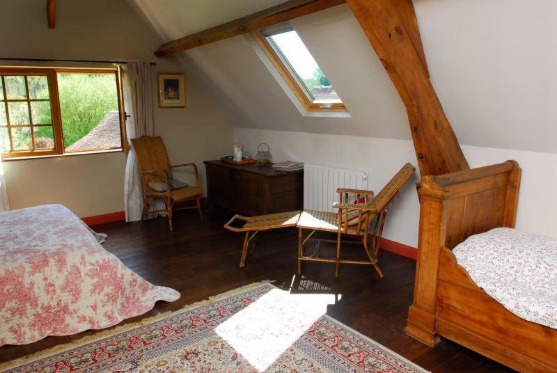 Chambres D'Hotes La Levriere Saint-Denis-le-Ferment Kamer foto